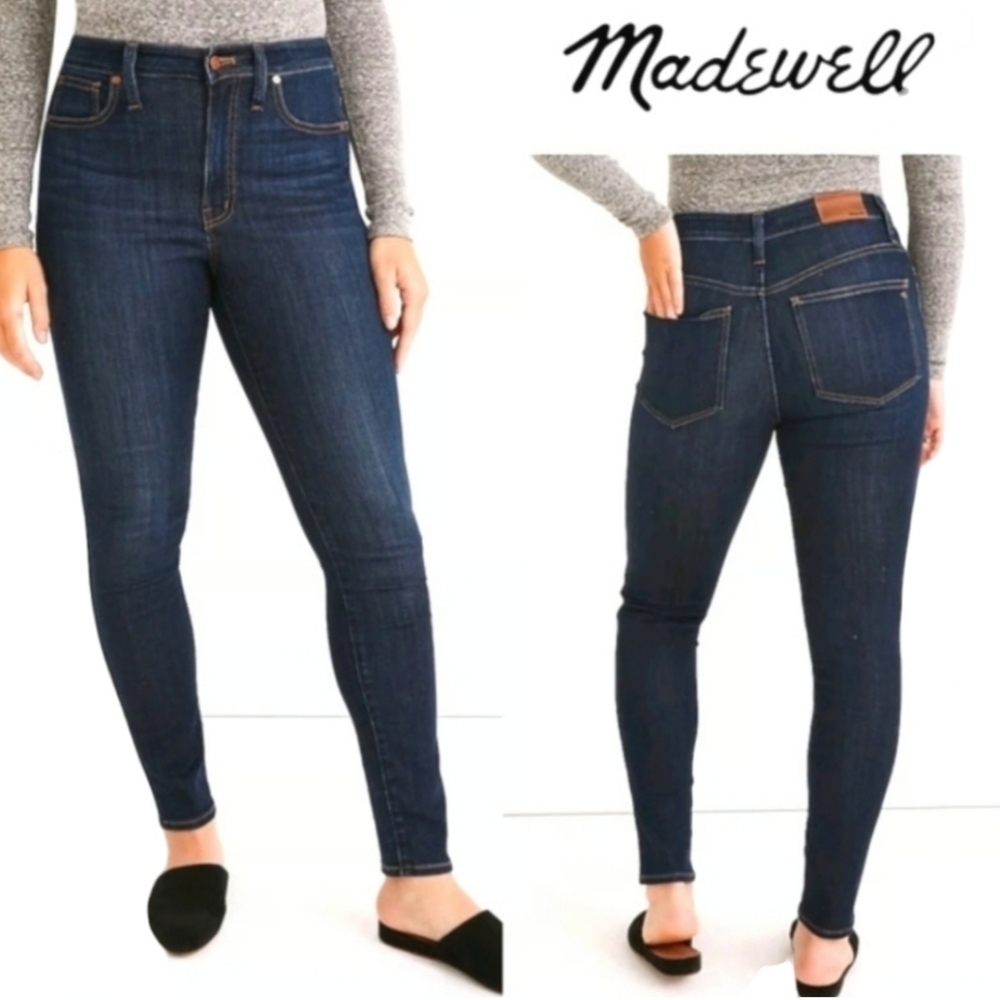 Madewell Womens Curvy High Rise Skinny Denim Blue Jeans Womens 26